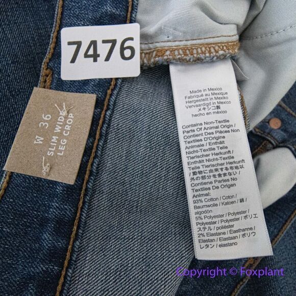 New! Madewelll Slim Wide-Leg Jeans in Crownridge Wash, size 36 - Picture 15 of 16